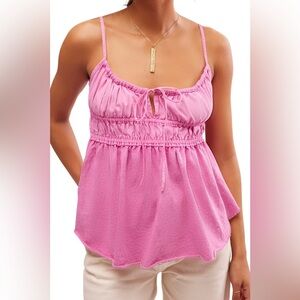 NWT - Free People We The Free Scarlett Island Flower Tank - Size XL